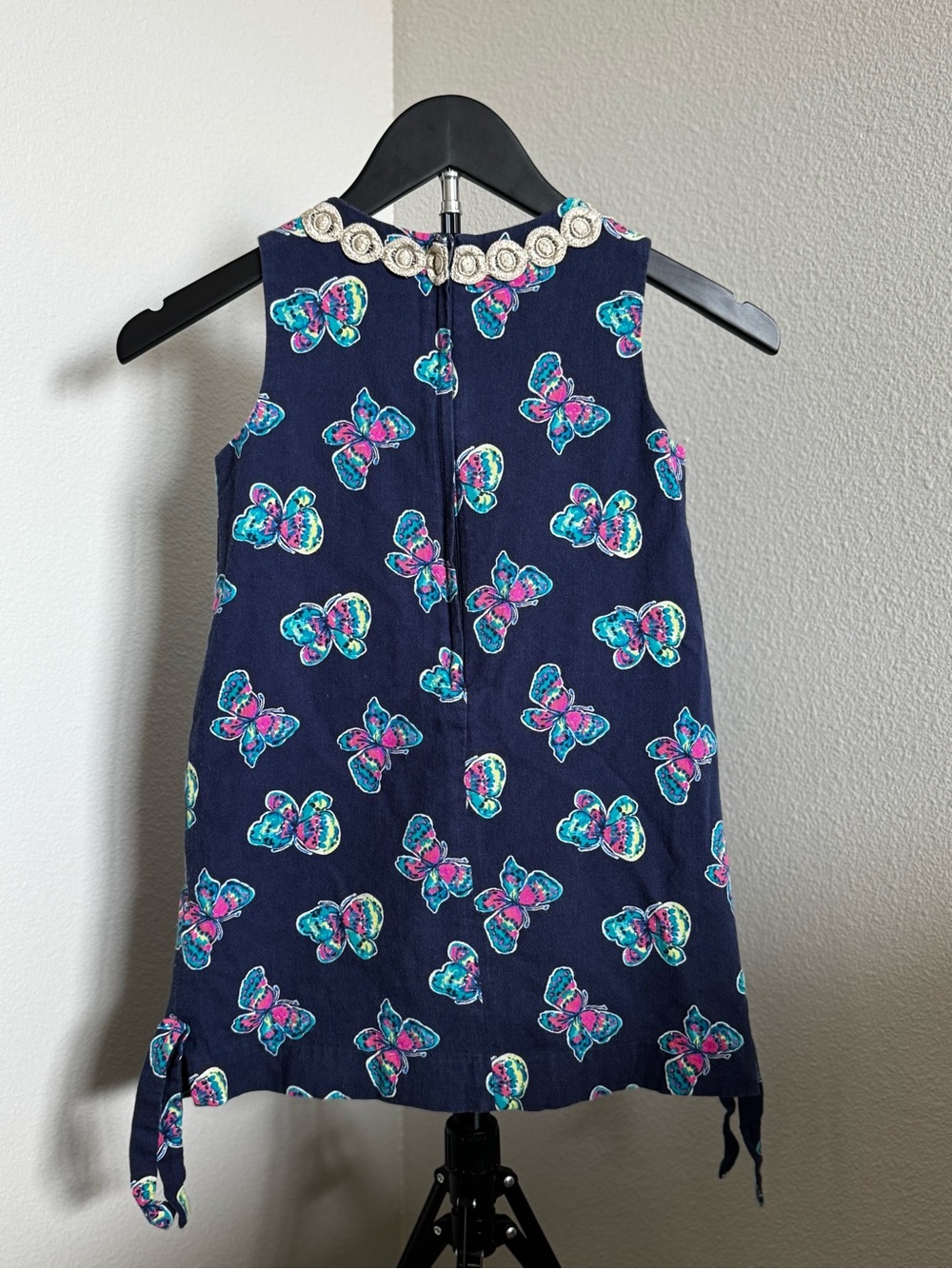 Lilly Pulitzer Navy Dress with Butterfly Print - Picture 2 of 3
